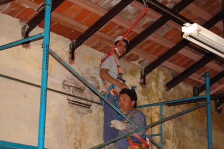 Techos trabajando