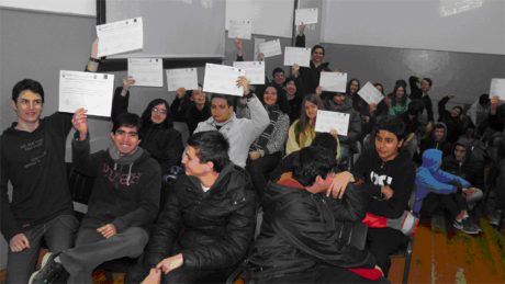Entrega de diplomas inglés